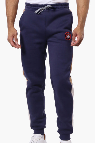 Canada Weather Gear Side Stripe Colour Block Joggers - Navy - Mens Joggers & Sweatpants - Canada Weather Gear