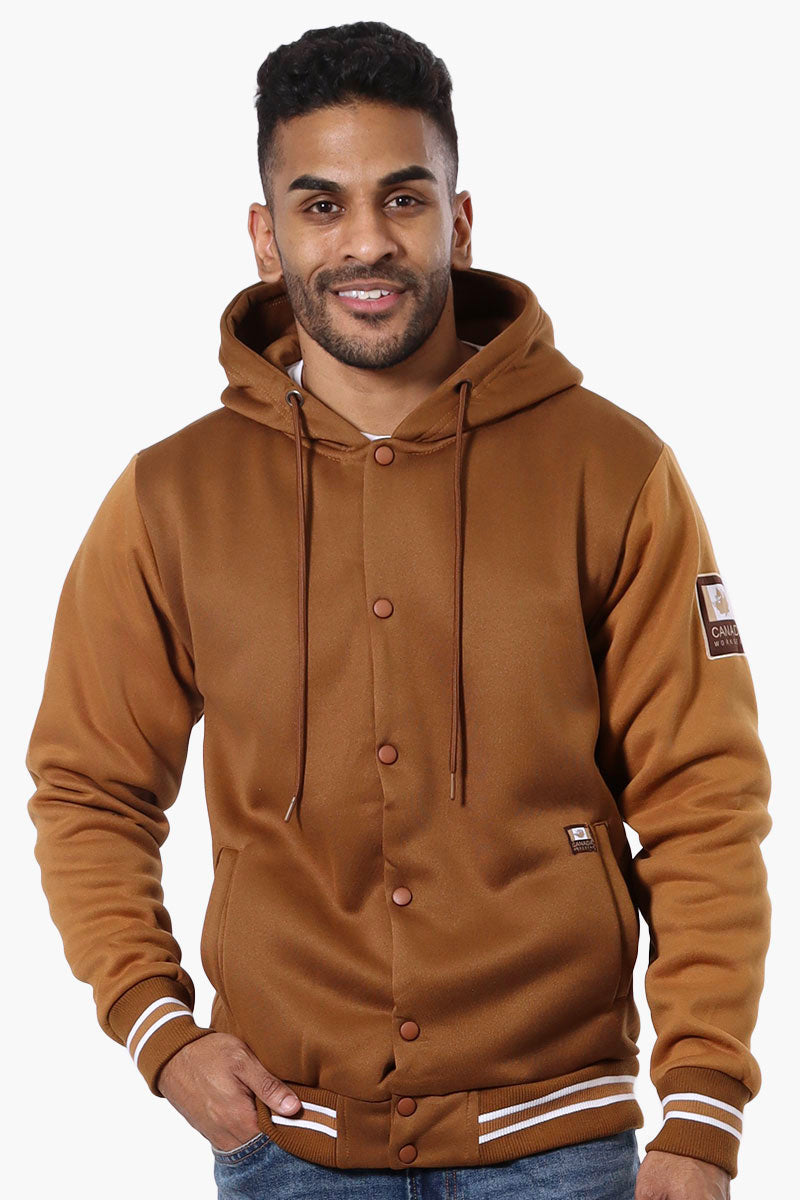 Canada Work Gear Button Up Hoodie - Caramel - Mens Hoodies & Sweatshirts - Canada Weather Gear