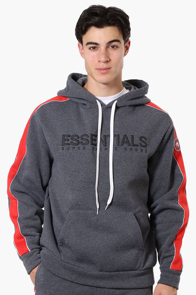 Essentials Super Triple Goose Chest Logo Hoodie - Grey - Mens Hoodies & Sweatshirts - Canada Weather Gear