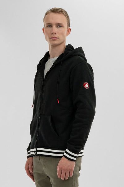 Canada Weather Gear Fleece Lined Zip Up Hoodie - Black