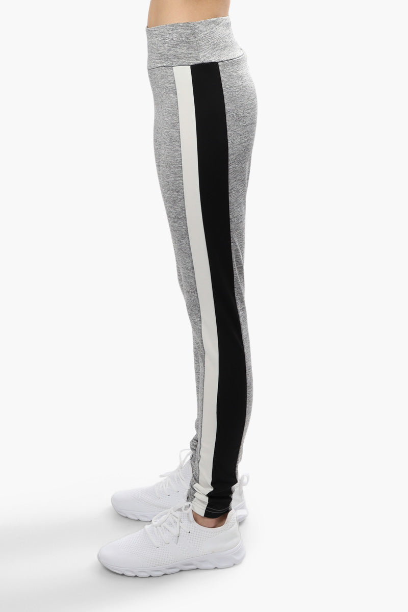 Canada Weather Gear Solid Side Stripe Leggings - Grey - Womens Leggings - Canada Weather Gear