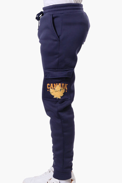 Canada Weather Gear Tie Waist Cargo Joggers - Navy - Mens Joggers & Sweatpants - Canada Weather Gear