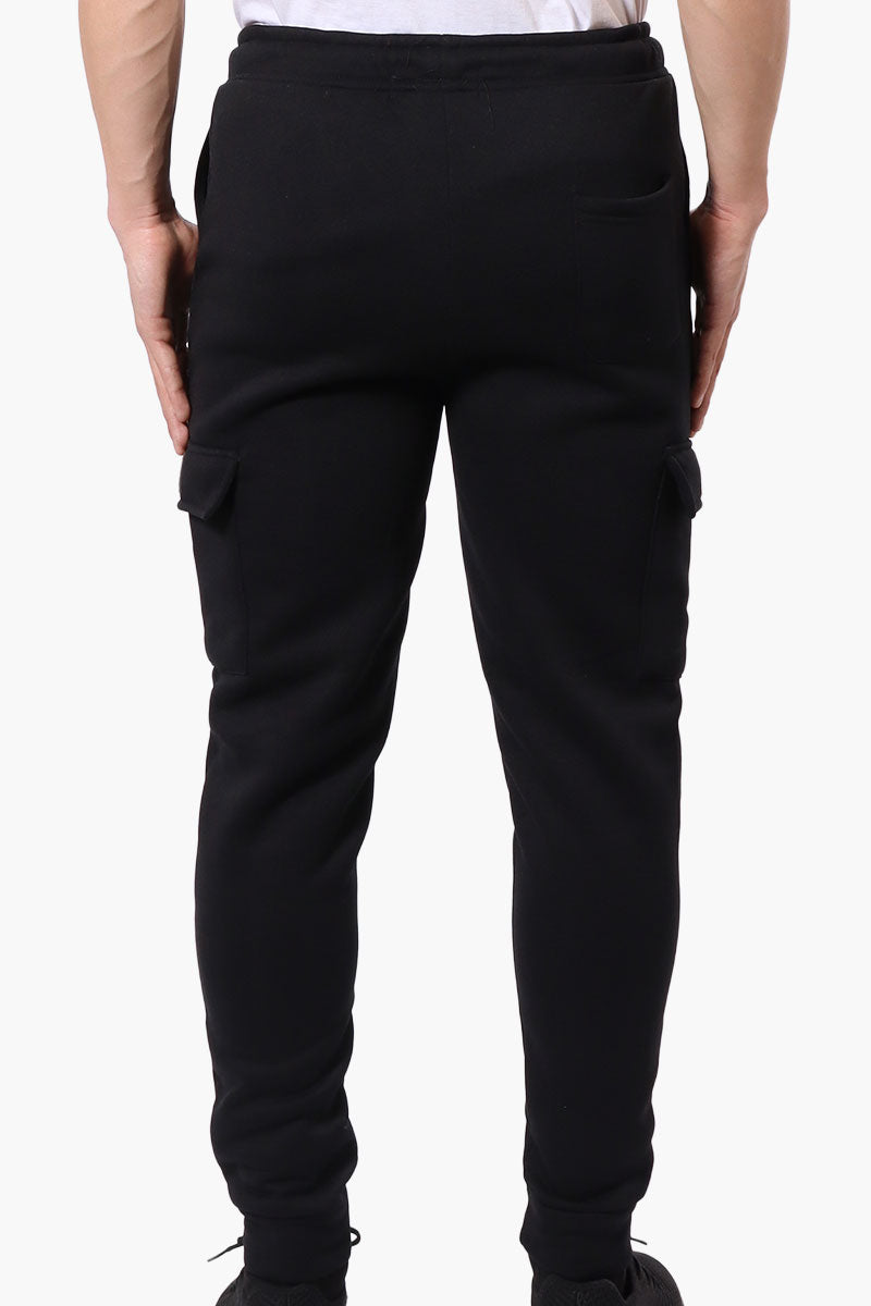 Pantalon de jogging cargo à taille nouée Canada Work Gear - Noir