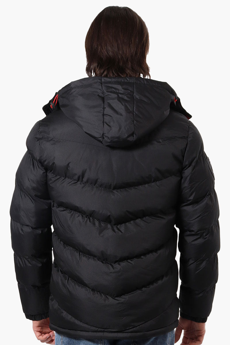 Super Triple Goose Bubble Contrast Detail Bomber Jacket - Black - Mens Bomber Jackets - Canada Weather Gear