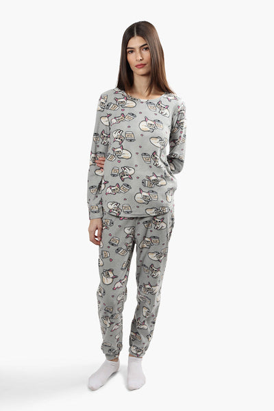 Canada Weather Gear Plush Pajama Joggers - Grey - Womens Pajamas - Canada Weather Gear
