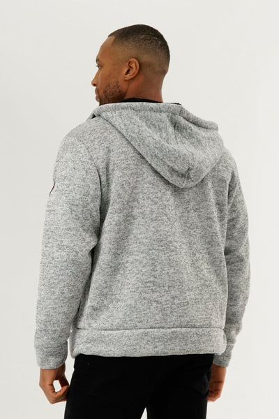 Canada Weather Gear Sherpa Lined Lightweight Jacket - Grey - Mens Lightweight Jackets - Canada Weather Gear