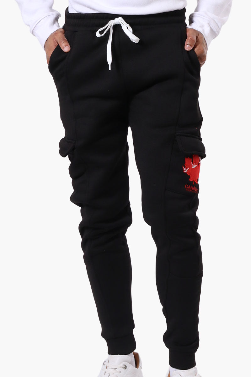 Canada Weather Gear Tie Waist Cargo Joggers - Black - Mens Joggers & Sweatpants - Canada Weather Gear