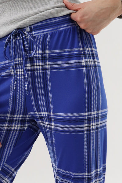 Canada Weather Gear Jogger Pajama Pants - Blue - Womens Pajamas - Canada Weather Gear