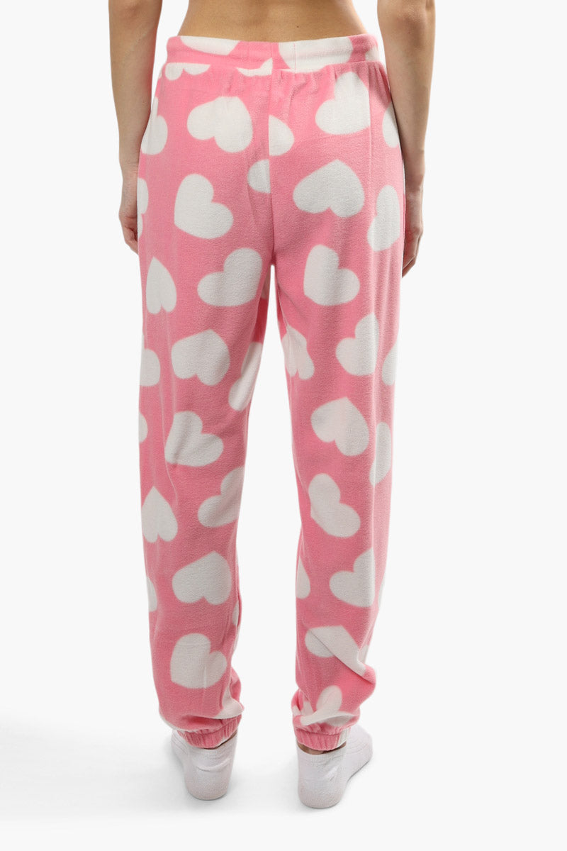 Canada Weather Gear Plush Pajama Joggers - Pink - Womens Pajamas - Canada Weather Gear