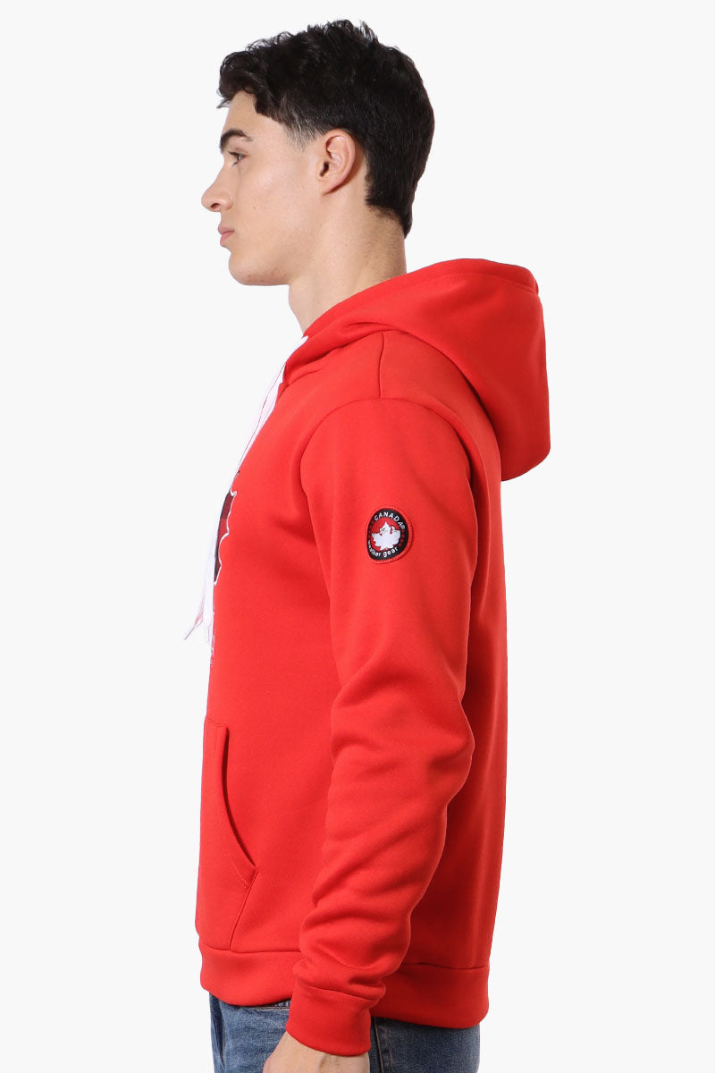 Canada Weather Gear Chest Logo Hoodie - Red - Mens Hoodies & Sweatshirts - Canada Weather Gear