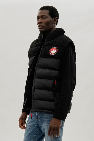 Canada Weather Gear Sherpa Puffer Vest - Black