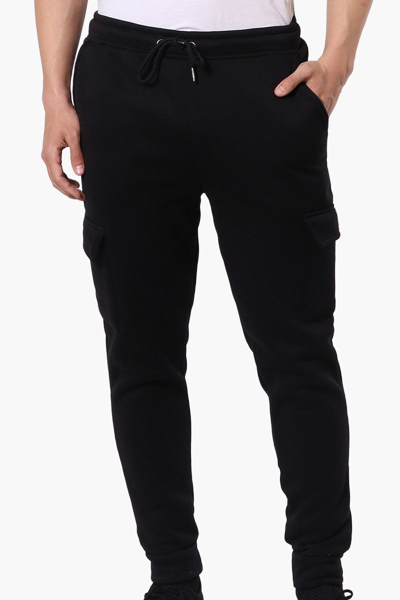 Pantalon de jogging cargo à taille nouée Canada Work Gear - Noir