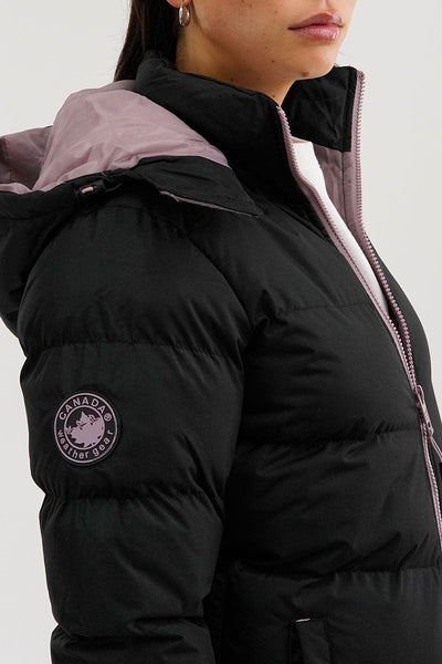 Canada Weather Gear Chevron Bomber Jacket - Black - Womens Bomber Jackets - Canada Weather Gear