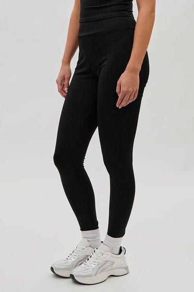 Super Triple Goose High Waisted Active Leggins - Black - Womens Leggings - Canada Weather Gear