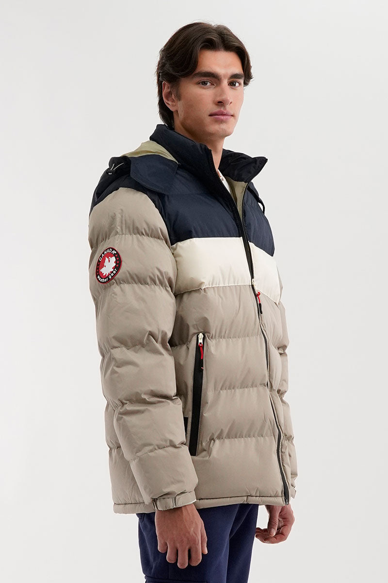 Canada Weather Gear Colour Block Bomber Jacket - Navy