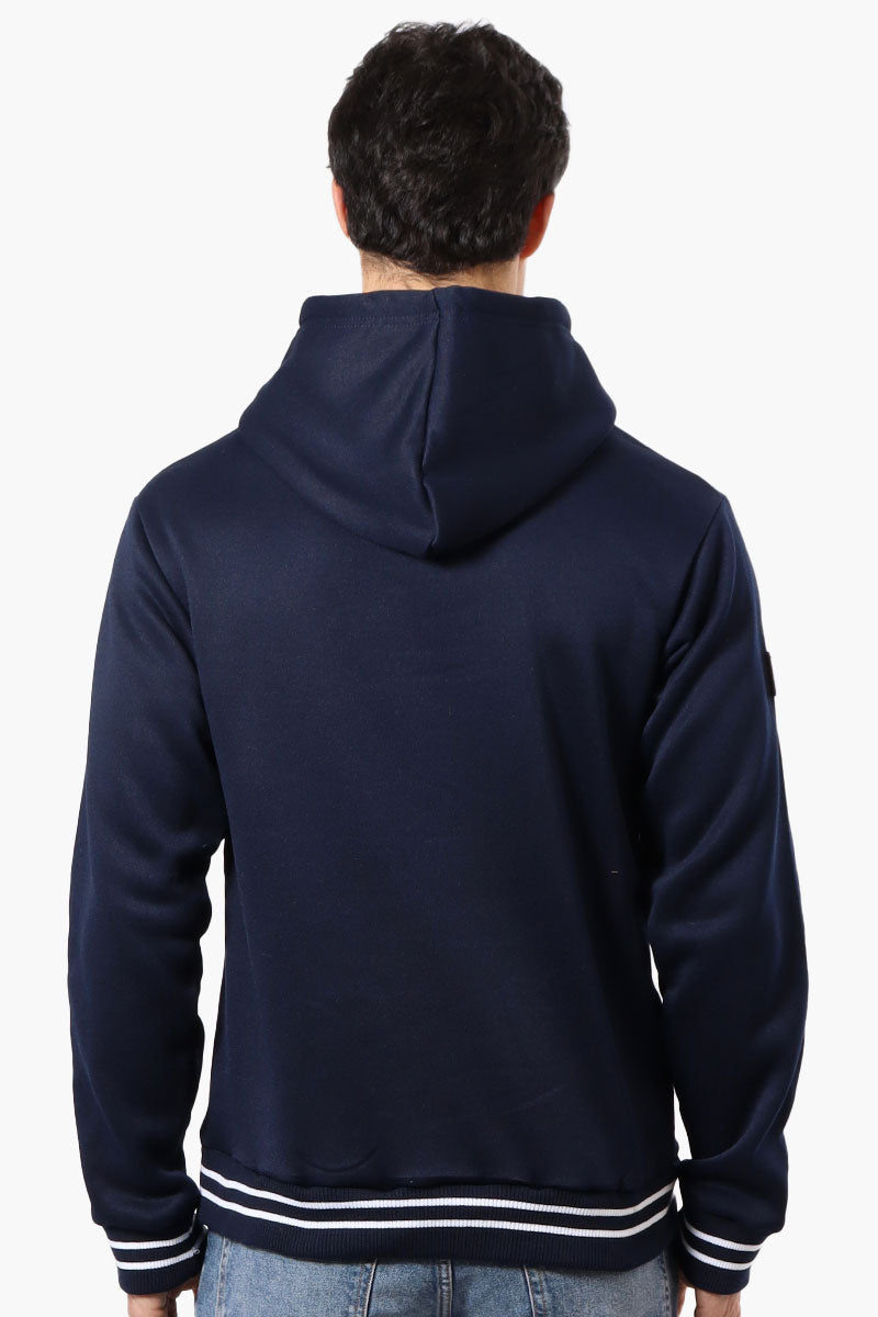 Canada Weather Gear Striped Cuff Hoodie - Navy