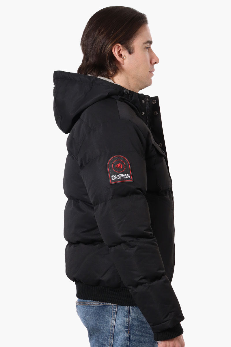 Super Triple Goose 4 Pocket Bomber Jacket - Black - Mens Bomber Jackets - Canada Weather Gear