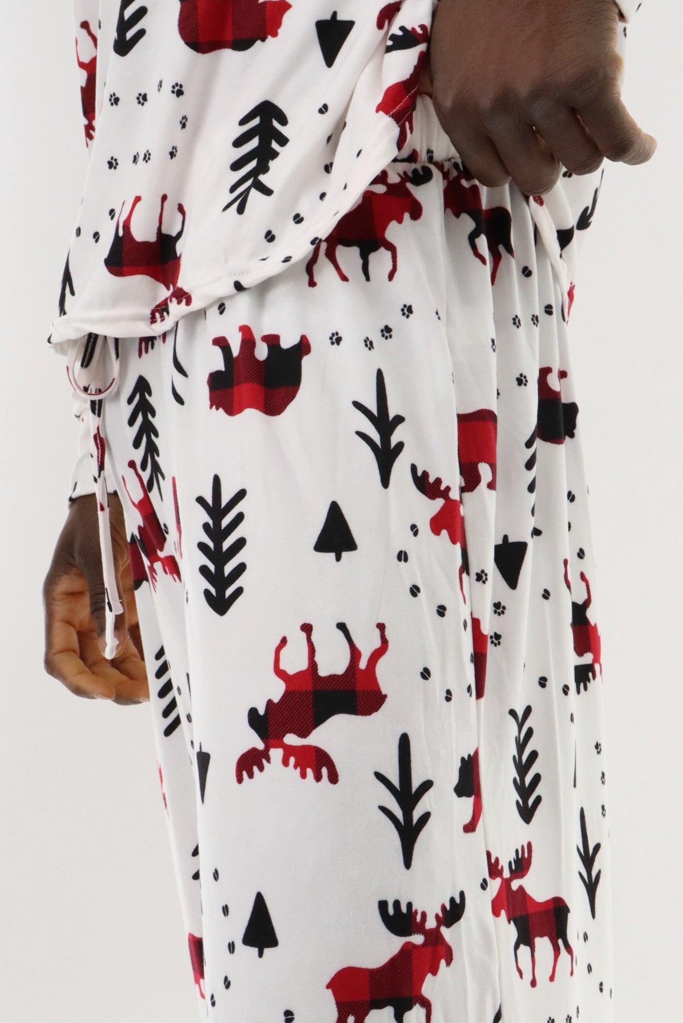 Canada Weather Gear Long Printed Holiday Pajama Pants - White - Mens Pajamas - Canada Weather Gear