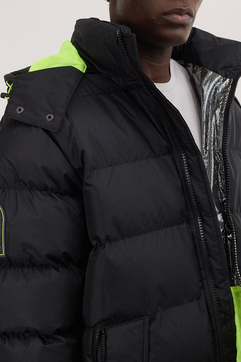 Super Triple Goose Thermal-Foil Lining Bomber Jacket - Green