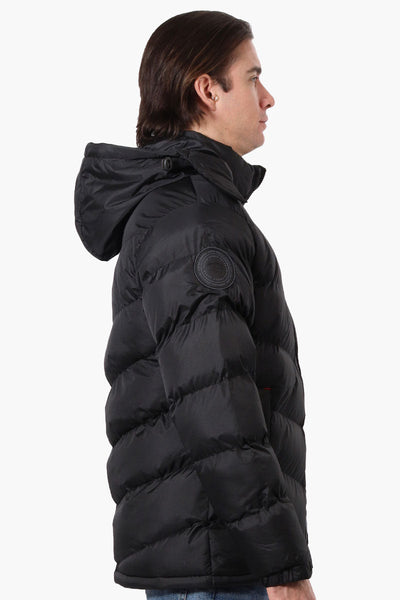 Super Triple Goose Bubble Contrast Detail Bomber Jacket - Black - Mens Bomber Jackets - Canada Weather Gear