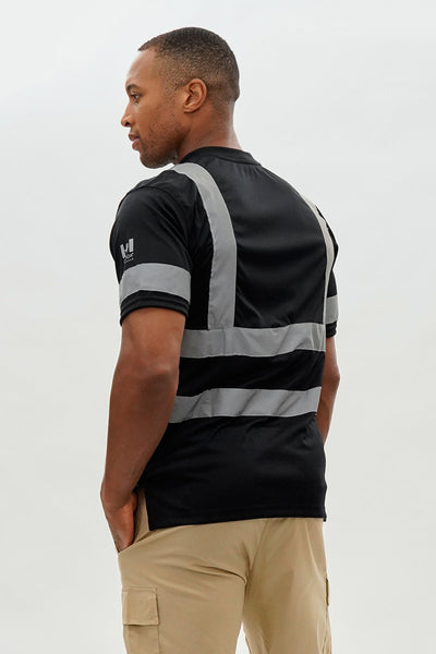 Canada Work Gear Hi-Vis Short Sleeve Tee - Black - Mens Tees & Tank Tops - Canada Weather Gear