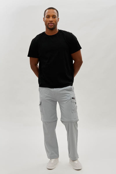 Canada Weather Gear Convertible Utility Cargo Pants - Grey - Mens Pants - Canada Weather Gear