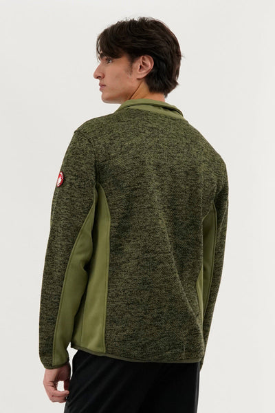 Canada Weather Gear Fleece Lightweight Jacket - Olive - Mens Lightweight Jackets - Canada Weather Gear