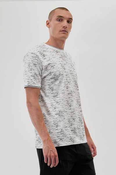 Canada Weather Gear Vintage Patterned Crewneck Tee - White - Mens Tees & Tank Tops - Canada Weather Gear