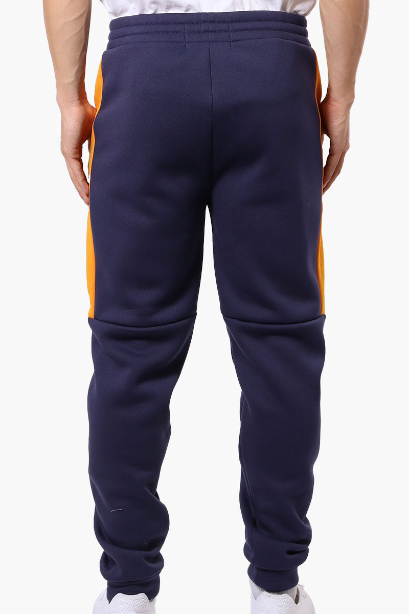 Essentials Super Triple Goose Side Stripe Tie Waist Joggers - Navy - Mens Joggers & Sweatpants - Canada Weather Gear