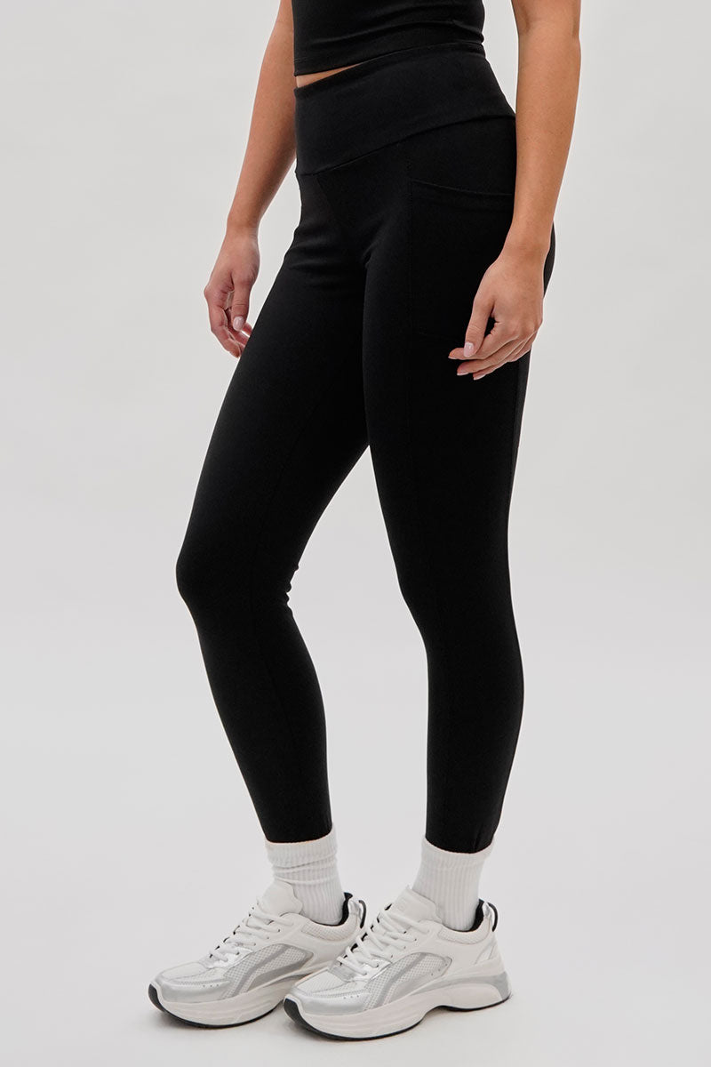 Canada Weather Gear High Waisted Yoga Leggings - Black - Womens Leggings - Canada Weather Gear