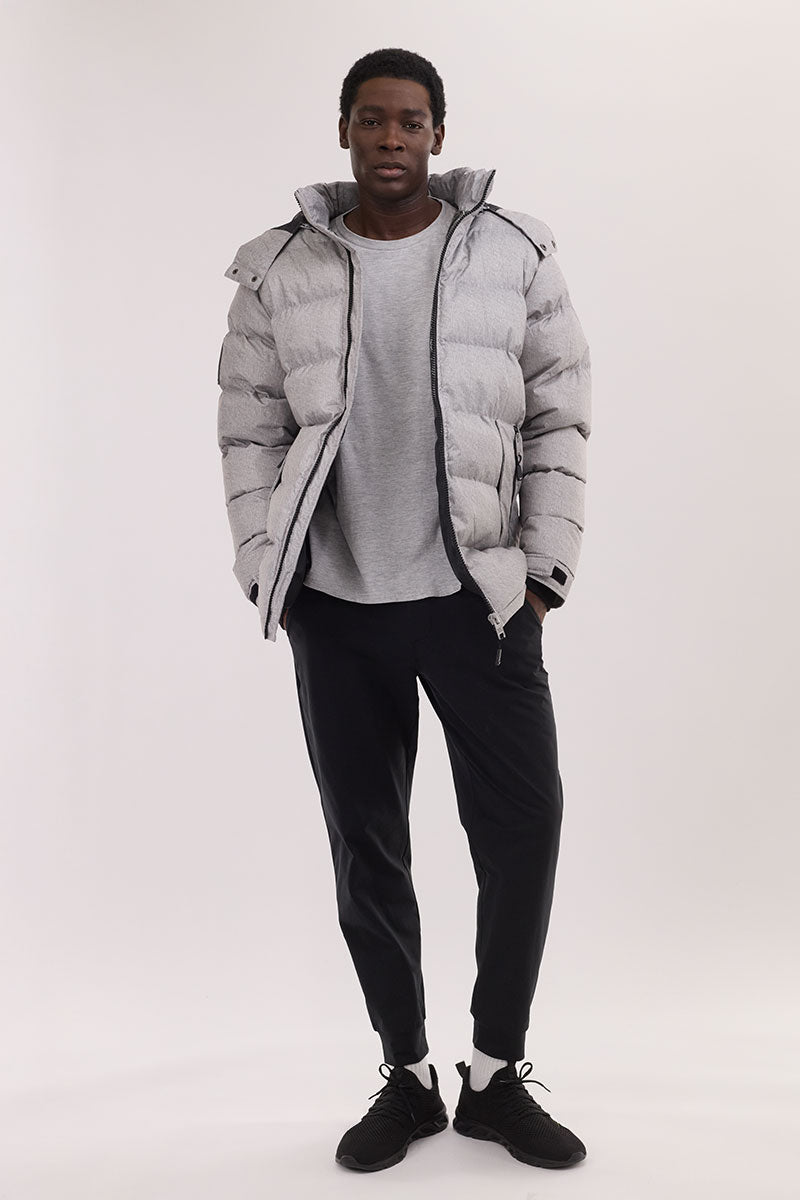 Super Triple Goose Thermal-Foil Lining Bomber Jacket - Grey