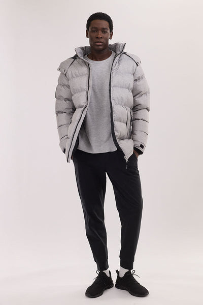 Super Triple Goose Thermal-Foil Lining Bomber Jacket - Grey