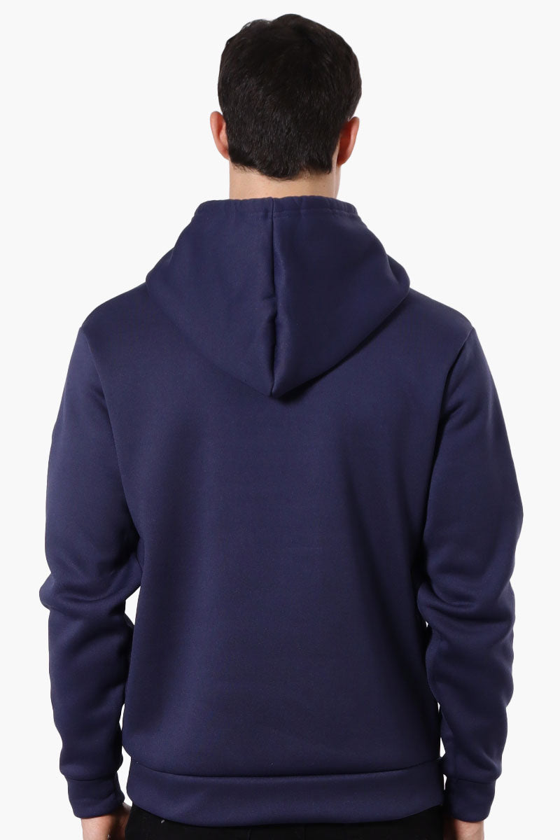 Essentials Super Triple Goose Striped Logo Hoodie - Navy - Mens Hoodies & Sweatshirts - Canada Weather Gear