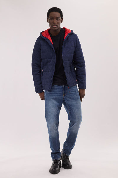 Canada Weather Gear Zip Up Hooded Lightweight Jacket - Navy