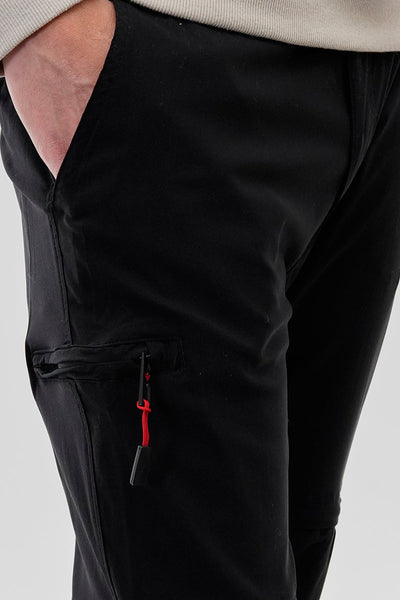Canada Weather Gear Adventure Bound Solid Zip Off Cargo Pants - Black - Mens Pants - Canada Weather Gear