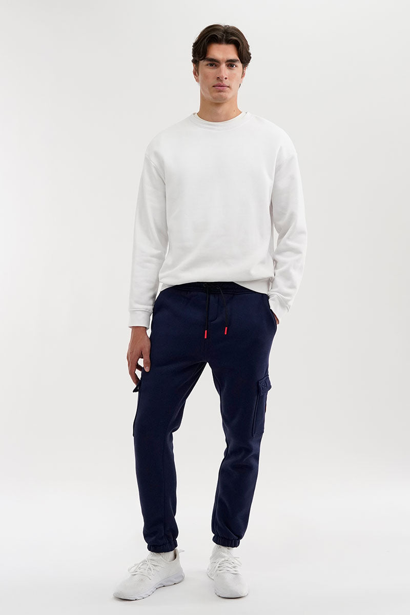 Canada Weather Gear Fleece Cargo Joggers - Navy