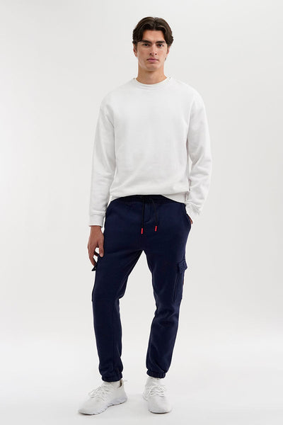 Canada Weather Gear Fleece Cargo Joggers - Navy
