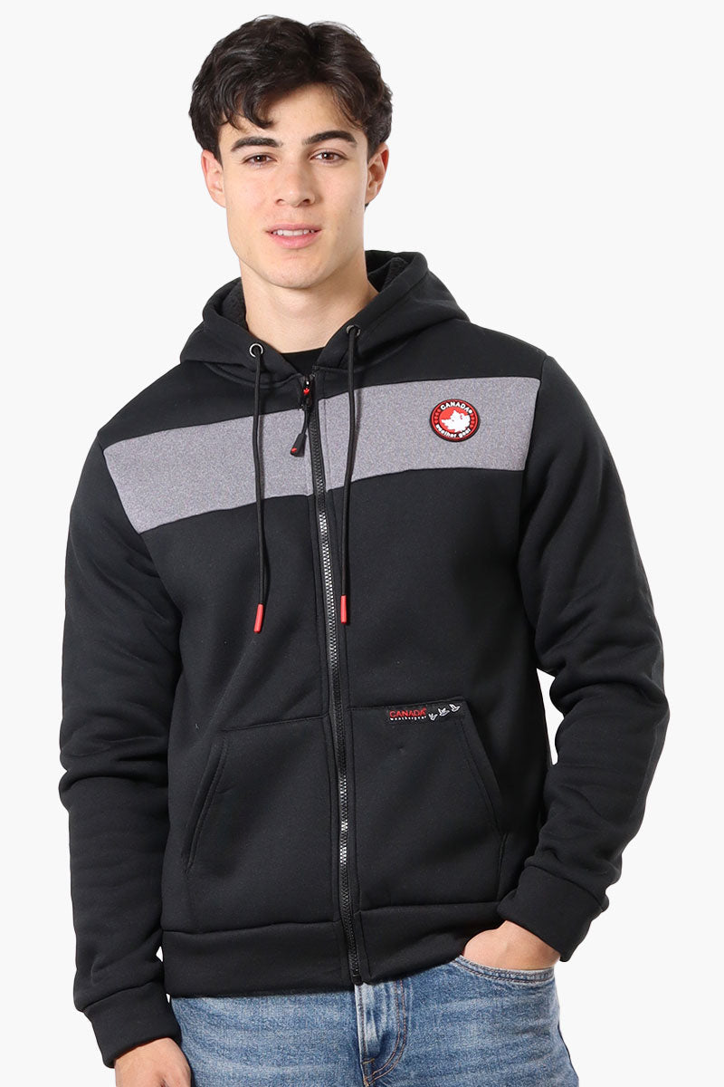 Canada Weather Gear Fleece Lined Zip Up Hoodie - Black