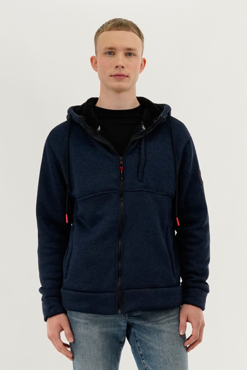 Canada Weather Gear Sherpa Lined Lightweight Jacket - Navy - Mens Lightweight Jackets - Canada Weather Gear