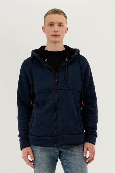 Canada Weather Gear Sherpa Lined Lightweight Jacket - Navy - Mens Lightweight Jackets - Canada Weather Gear