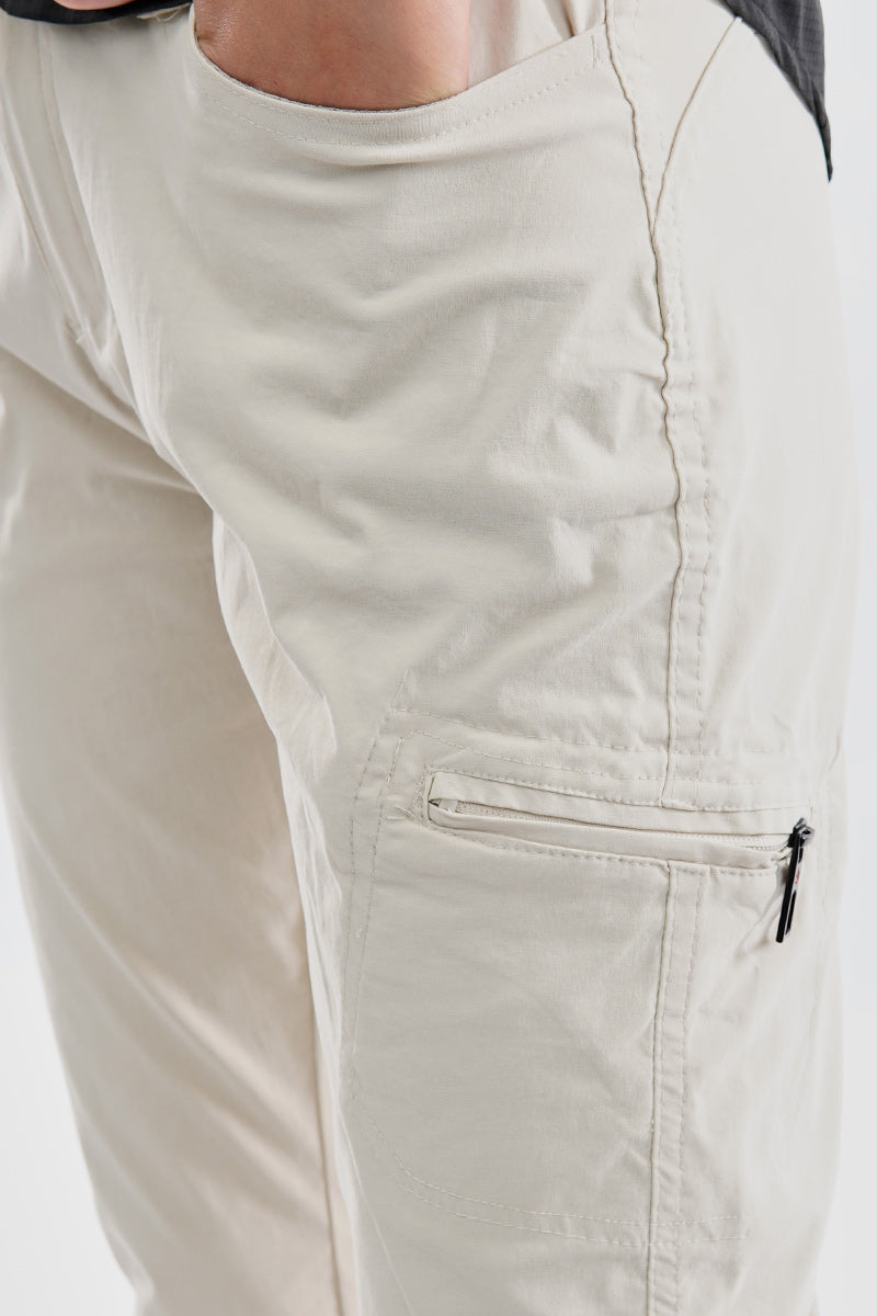 Canada Weather Gear Expedition Solid Cargo Pants - Cream - Womens Pants - Canada Weather Gear