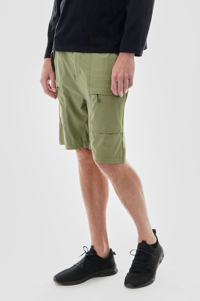 Canada Weather Gear Solid Belted Ripstop Cargo Shorts - Olive - Mens Shorts & Capris - Canada Weather Gear