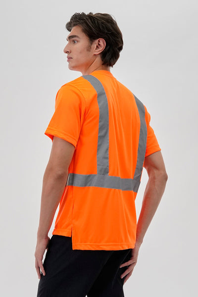 Canada Work Gear Hi-Vis Short Sleeve Tee - Orange - Mens Tees & Tank Tops - Canada Weather Gear
