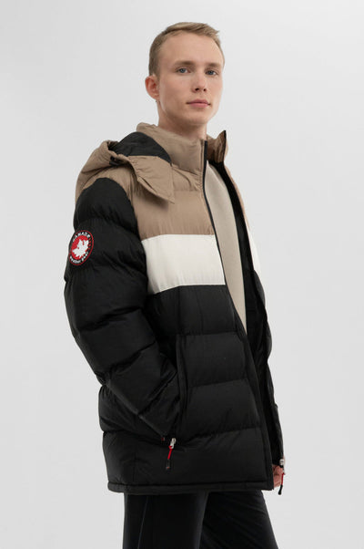 Canada Weather Gear Colour Block Bomber Jacket - Beige