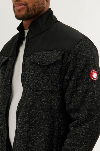 Canada Weather Gear Sherpa Lined Fleece Lightweight Jacket - Black - Mens Lightweight Jackets - Canada Weather Gear