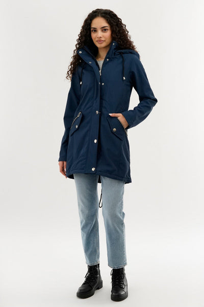 Canada Weather Gear Soft Shell Lightweight Jacket - Navy - Womens Lightweight Jackets - Canada Weather Gear