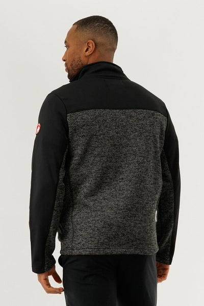 Canada Weather Gear Fleece Lightweight Jacket - Black - Mens Lightweight Jackets - Canada Weather Gear