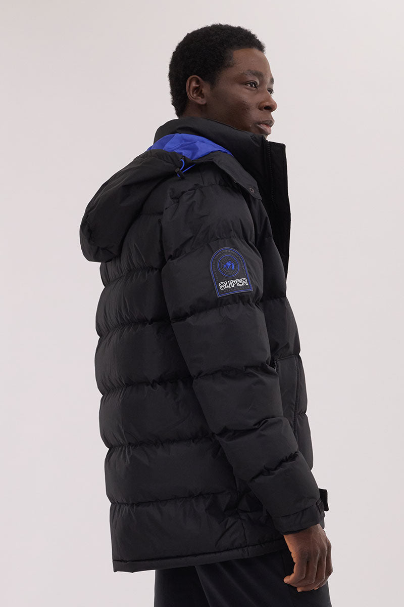 Super Triple Goose Thermal-Foil Lining Bomber Jacket - Blue