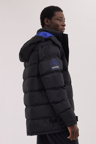 Super Triple Goose Thermal-Foil Lining Bomber Jacket - Blue