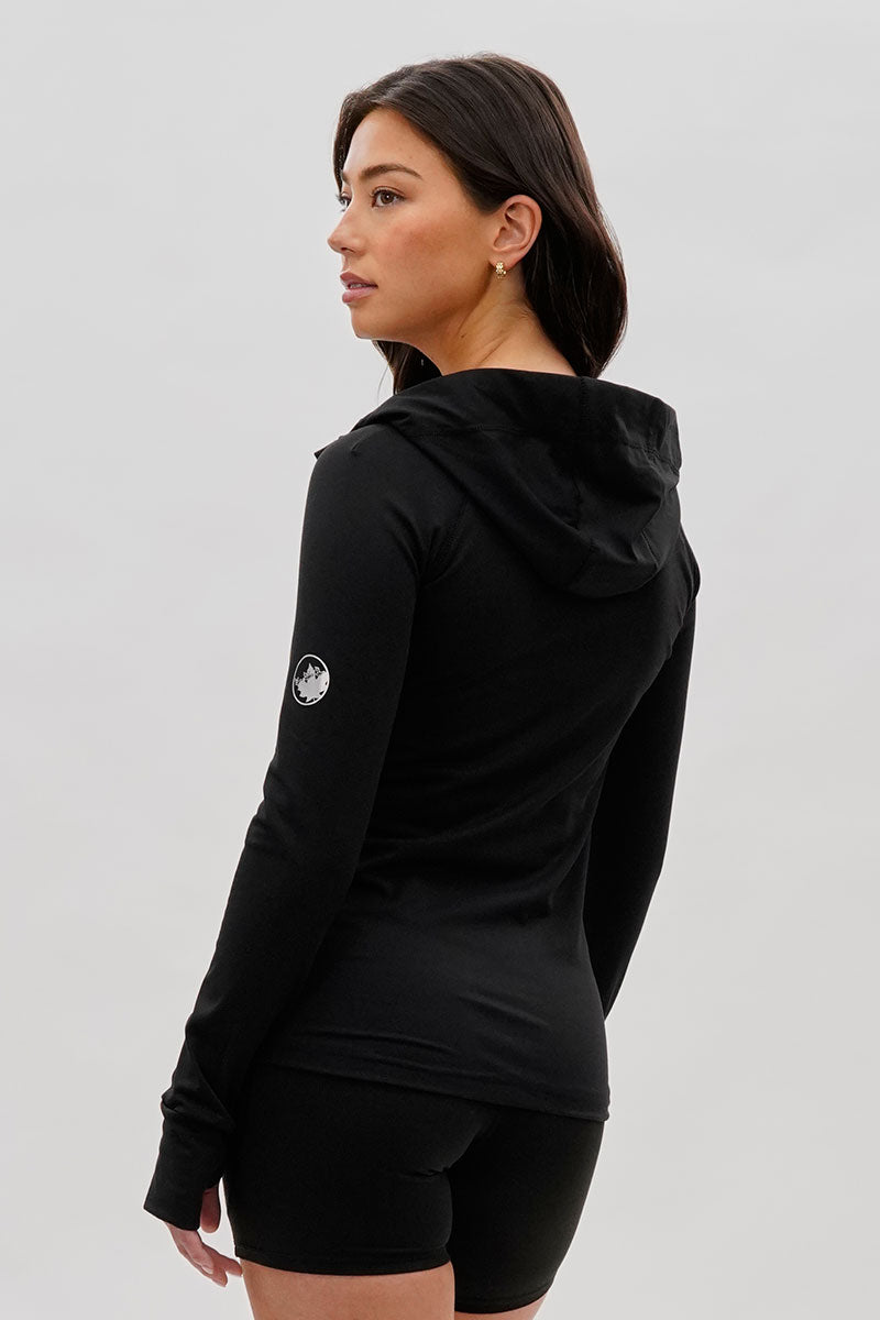 Canada Weather Gear Zip Up Yoga Lightweight Jacket - Black - Womens Lightweight Jackets - Canada Weather Gear
